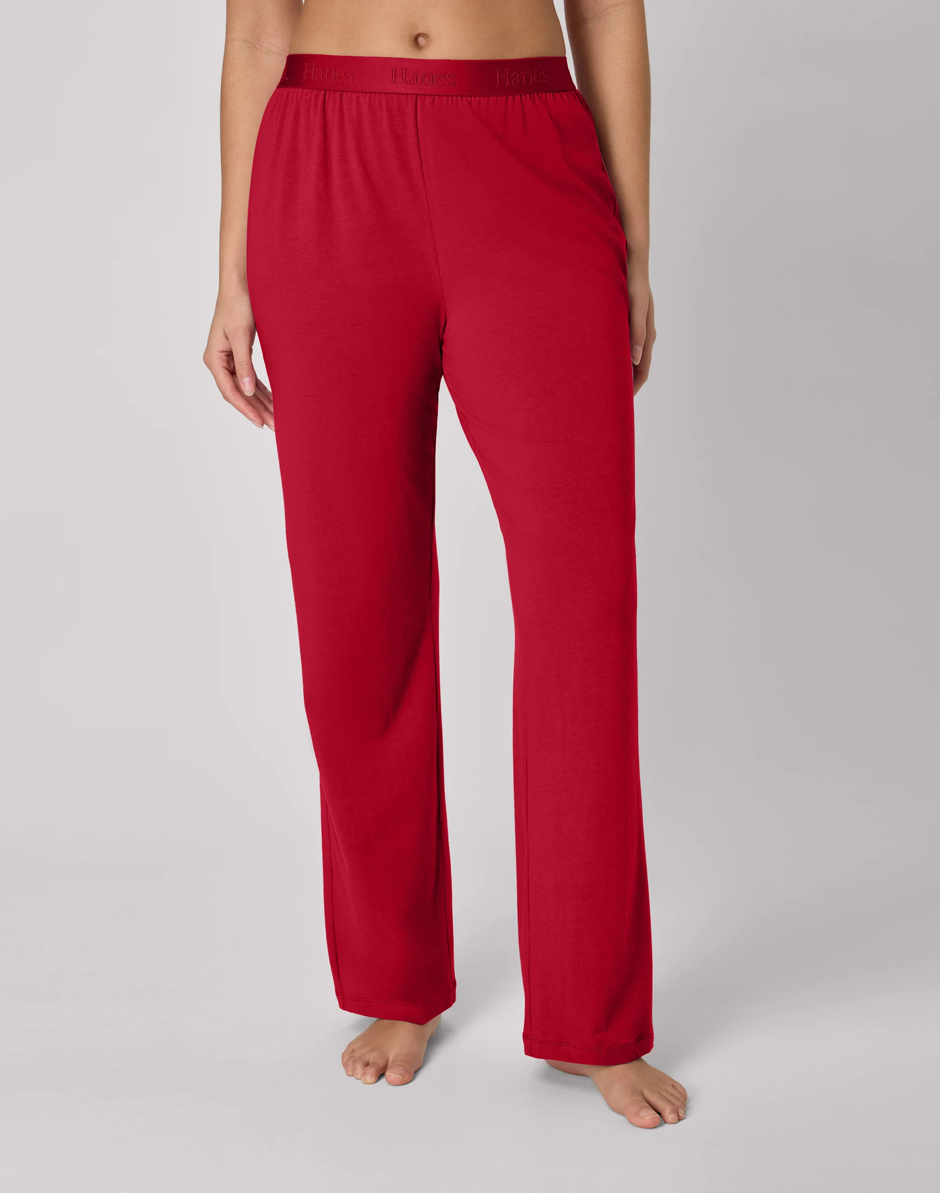 Hanes Originals Women's SuperSoft Comfywear Lounge Pants, 30" Rosy Red S | Hanes.com