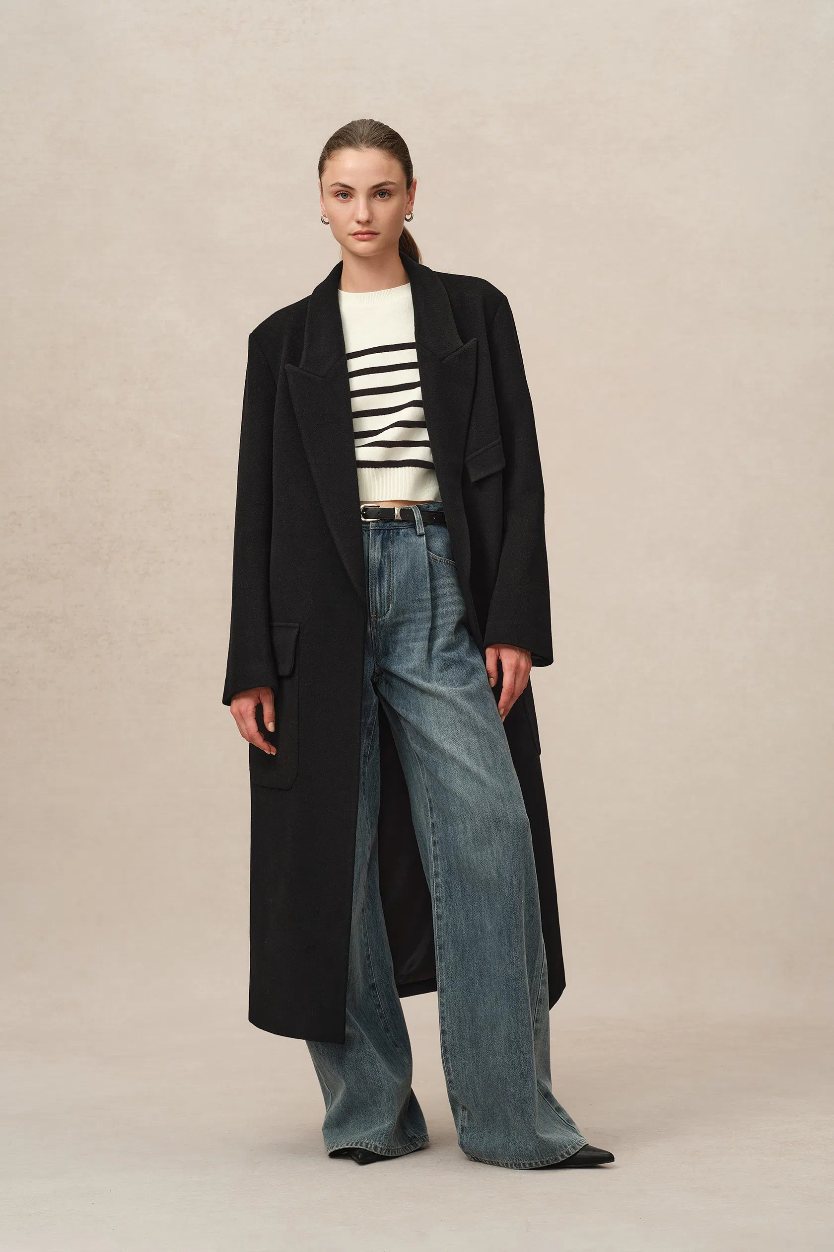 Stanley Robe Coat in Wool-Alpaca Blend | Fabrique