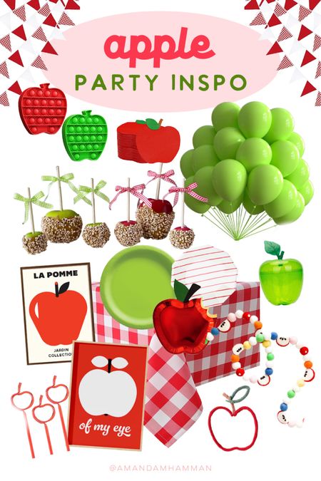 Apple Party Inspiration 🍎 🍏 🍎 #apple #party #babyshower #birthday 

#LTKSeasonal #LTKparties #LTKhome