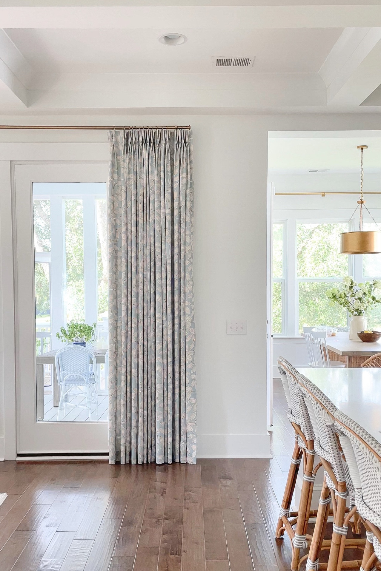 Curtarra curtains in Fronde leaves and affordable Amazon brass curtain rod 

#LTKhome #LTKFind