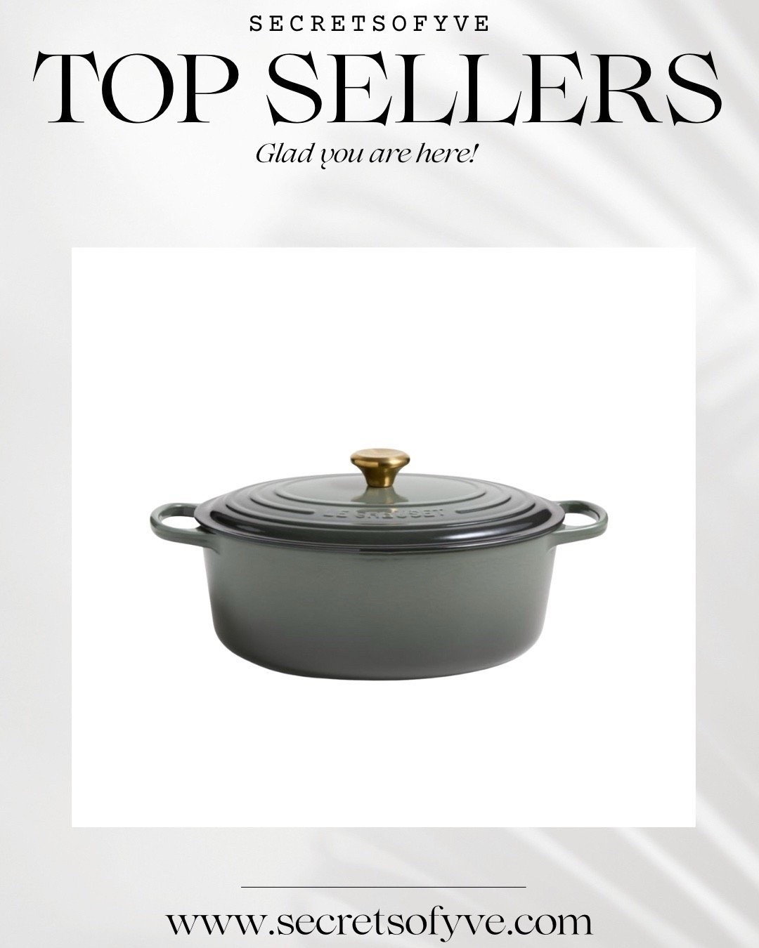 SecretsofYve: Shop my bestsellers! Gift ideas @lecreuset
#Secretsofyve #ltkgiftguide
Always humbled & thankful to have you here.. New posts daily at 3pm & 4:15pm EST. 
CEO: PATESI Global & PATESIfoundation.org
@secretsofyve : where beautiful meets practical, comfy meets style, affordable meets glam with a splash of splurge every now and then. I do LOVE a good sale and combining codes! #ltkstyletip #ltksalealert #ltku #ltkfindsunder100 #ltkmens #ltkover40 #ltkholiday  secretsofyve 

#LTKSeasonal #LTKWedding #LTKHome