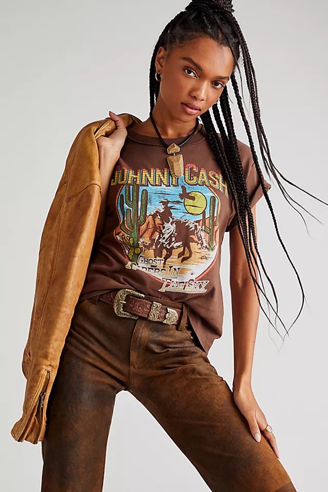 Johnny Cash Riders In The Sky Tee | Free People (Global - UK&FR Excluded)