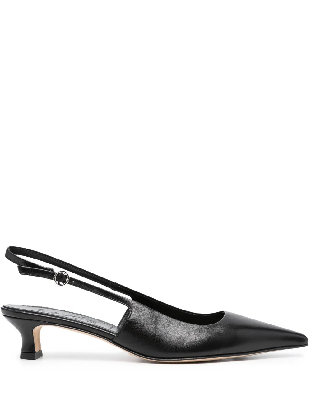 Aeyde 50mm pointed-toe Leather Pumps - Farfetch | Farfetch Global
