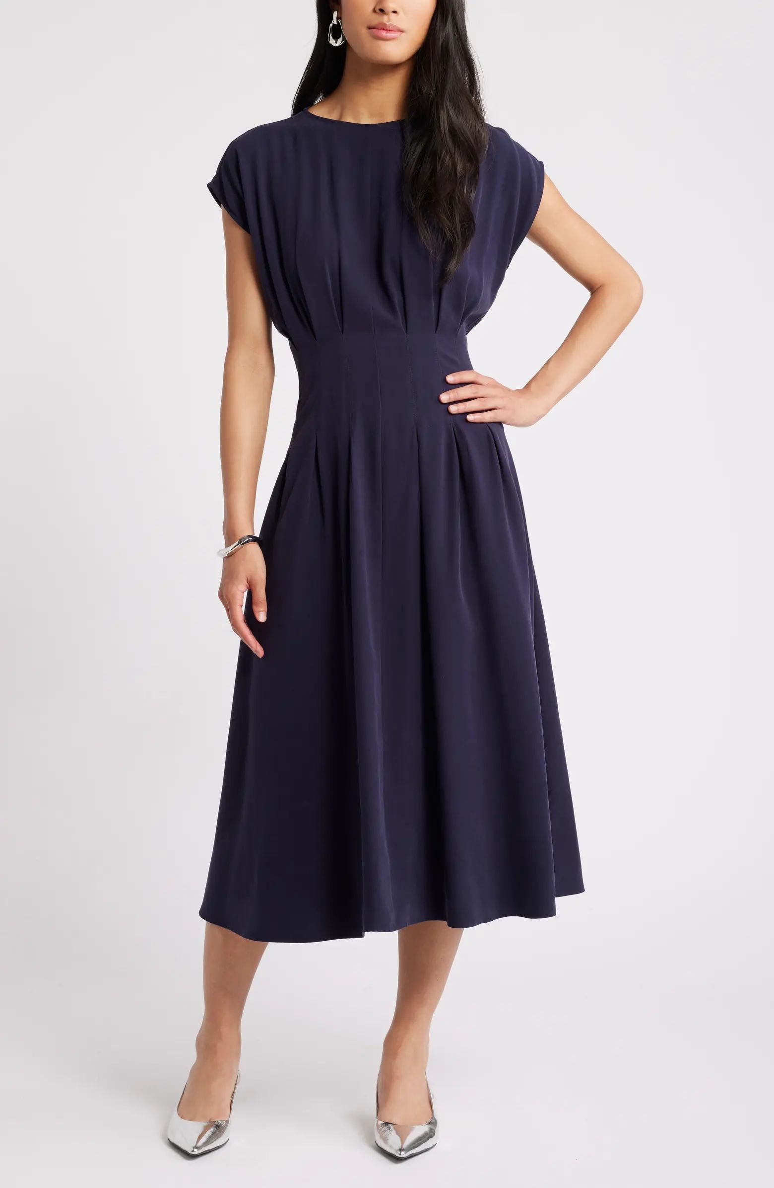 Pleated A-Line Dress | Nordstrom