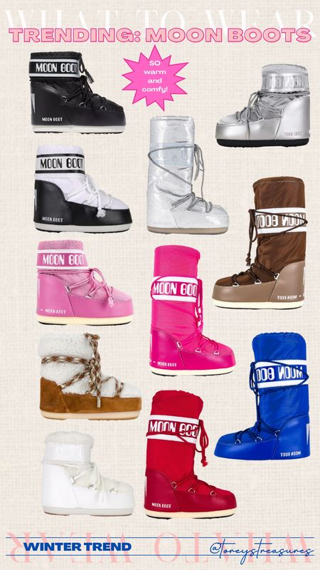 Moon boots! Run small- order up and adhere to sizing chart! 