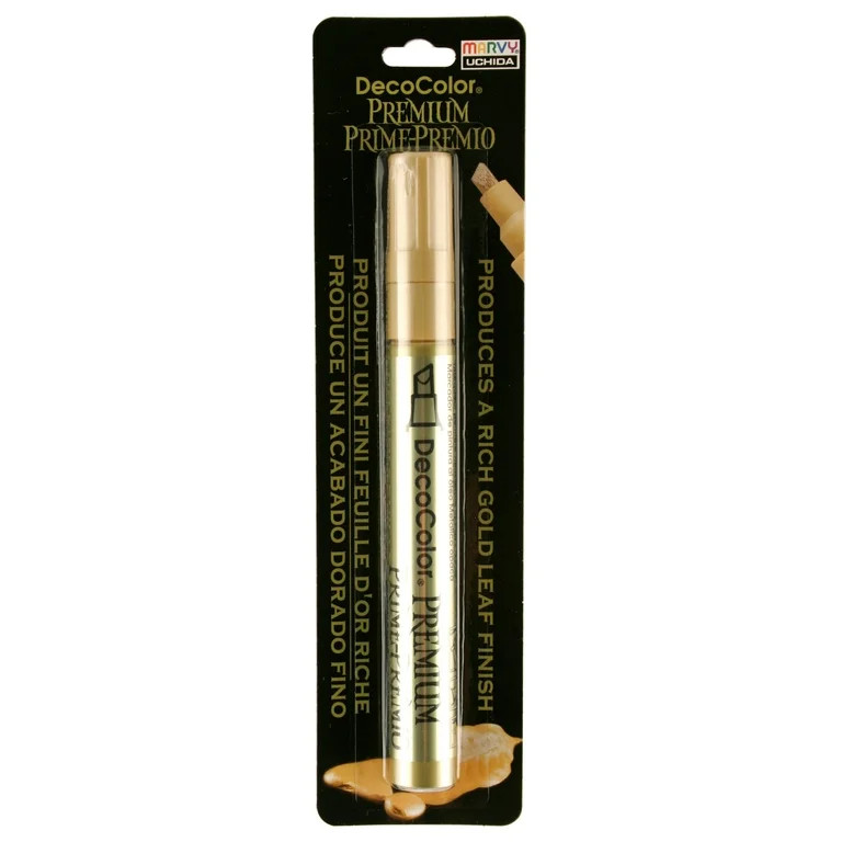 Marvy Uchida DecoColor Premium Gold Chisel Paint Marker, 1 Each - Walmart.com | Walmart (US)