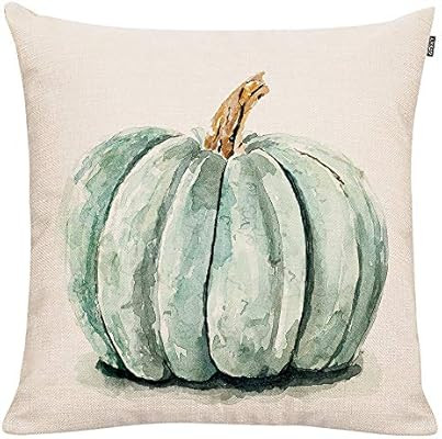 GTEXT Fall Pumpkin Throw Pillow Cover Autumn Decor Watercolor Drawing Pumpkin Pillow Case for Cou... | Amazon (US)