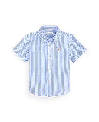 Polo Ralph Lauren Baby Boys' Striped Collared Seersucker Shirt - Macy's | Macy's