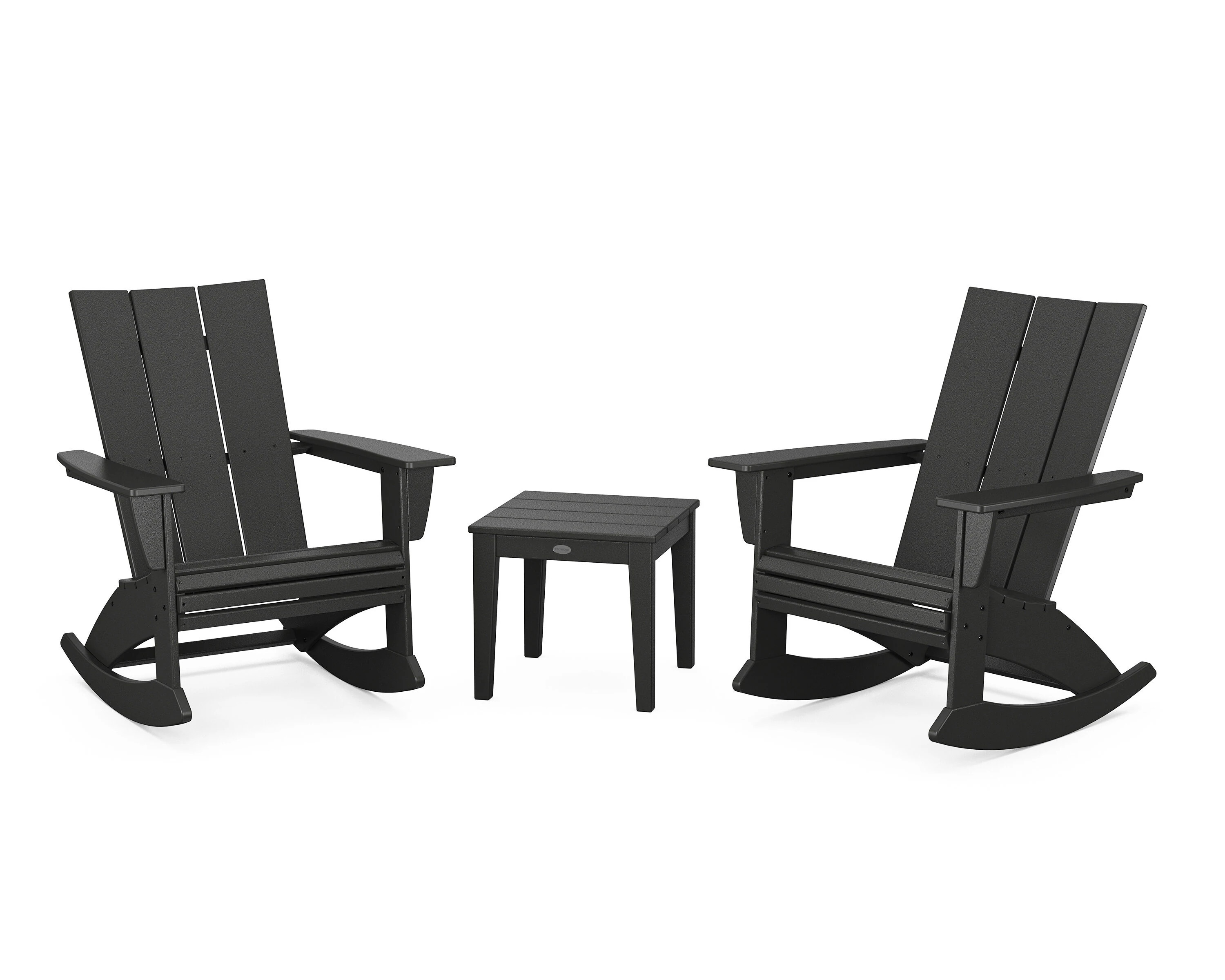 POLYWOOD Modern Adirondack 3 -Piece Patio Conversation Set one_size | PWS2205-1-BL | Lowe's