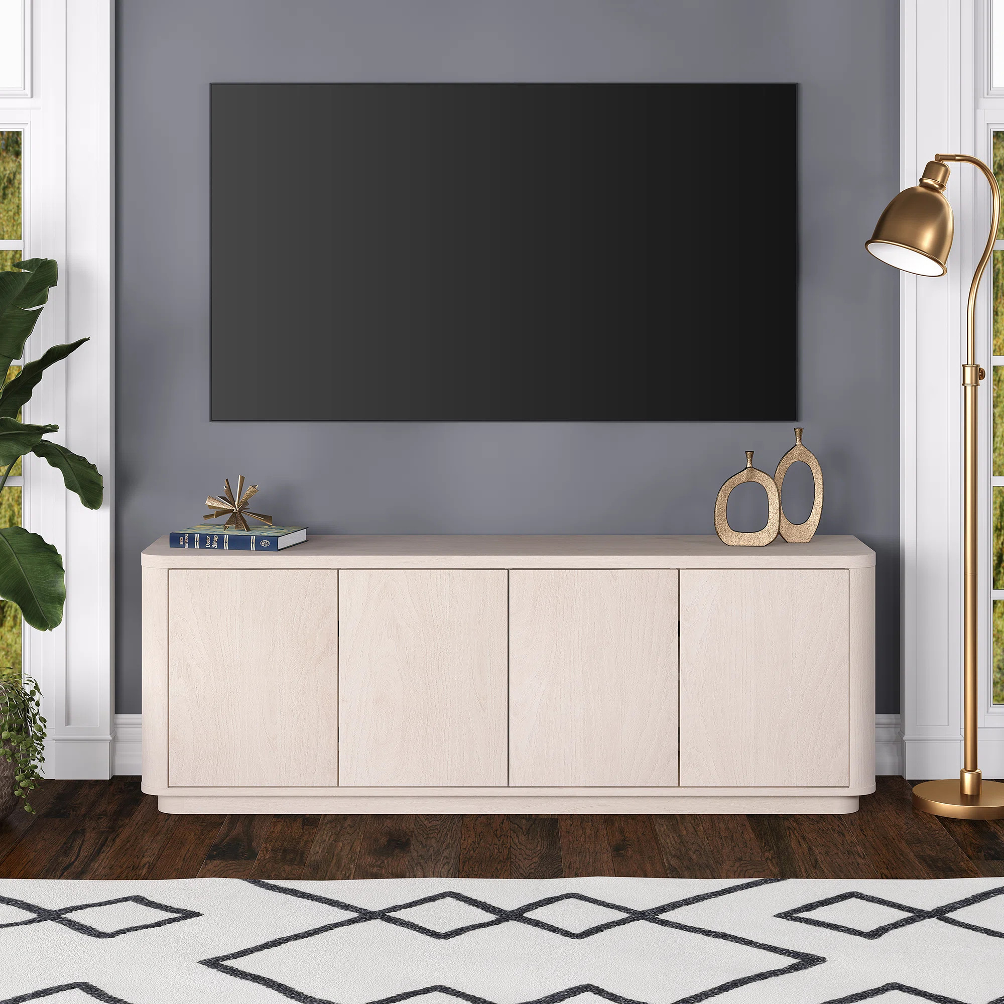 Ebern Designs Plympton TV Stand for TVs up to 75" & Reviews | Wayfair | Wayfair North America