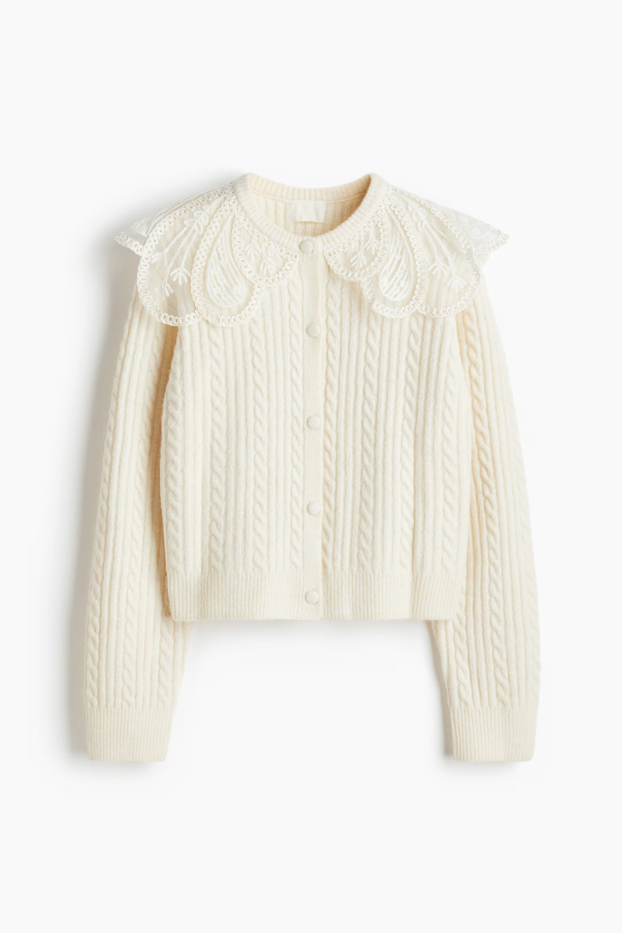 Lace-Collar Cardigan | H&M (US + CA)
