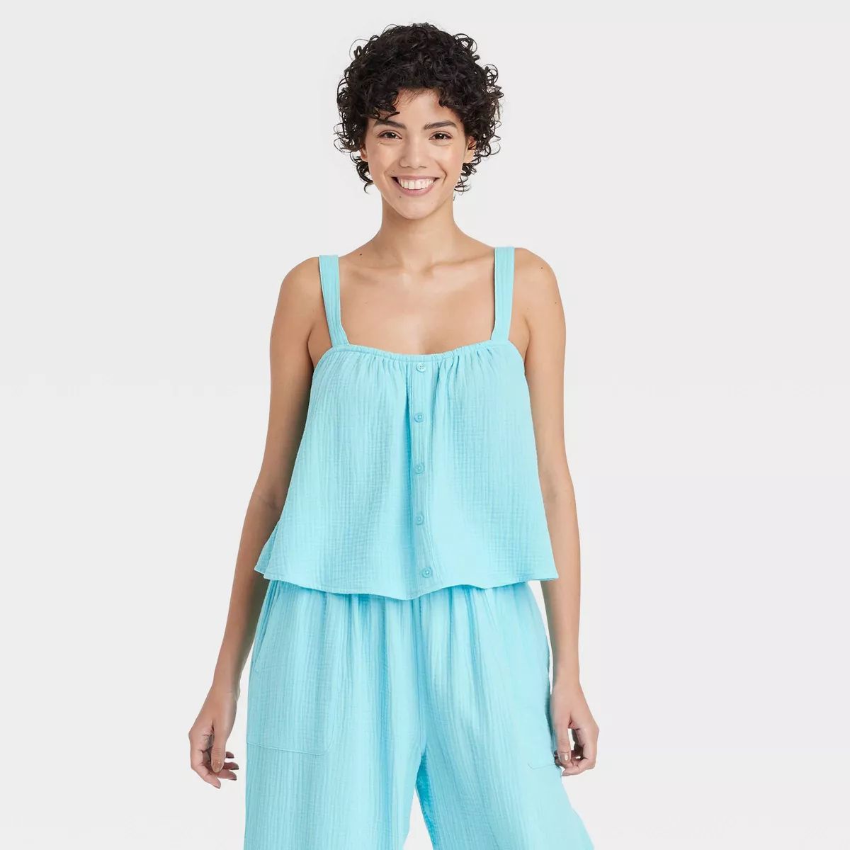 Women's Cotton Gauze Tank Top - Colsie™ | Target