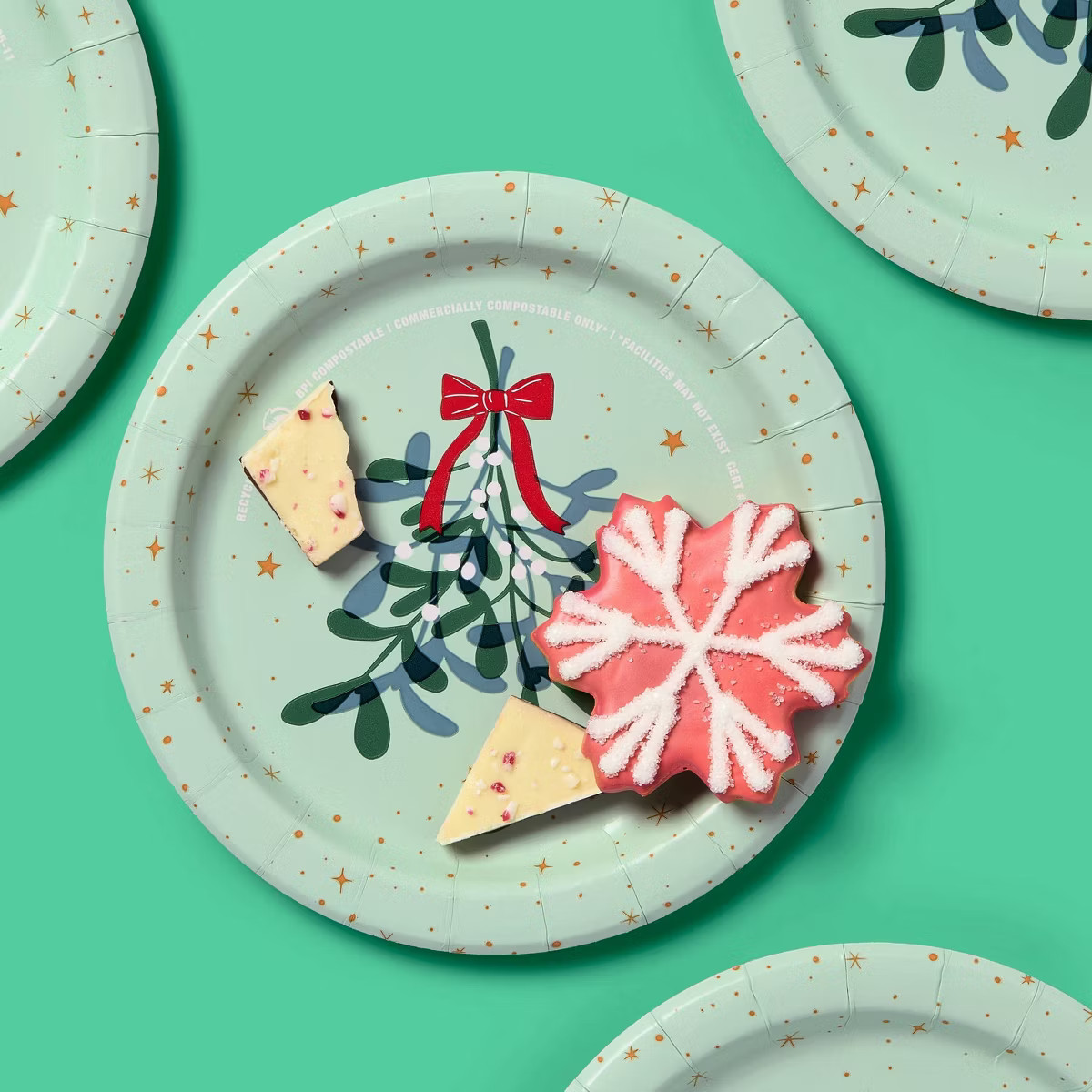 Holiday Disposable Plates - Holly - 7" - 40ct - up&up™ | Target