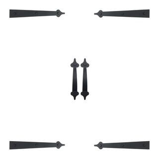 Light Magnetic Decorative Carriage-Style Garage Door Accent Trim Hardware (4-Hinges, 2-Handles) | The Home Depot