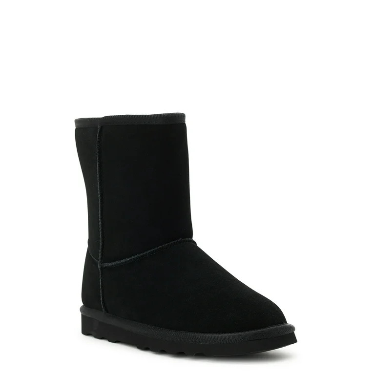 Time and Tru Women's Genuine Suede Boots, Wide Width Available - Walmart.com | Walmart (US)