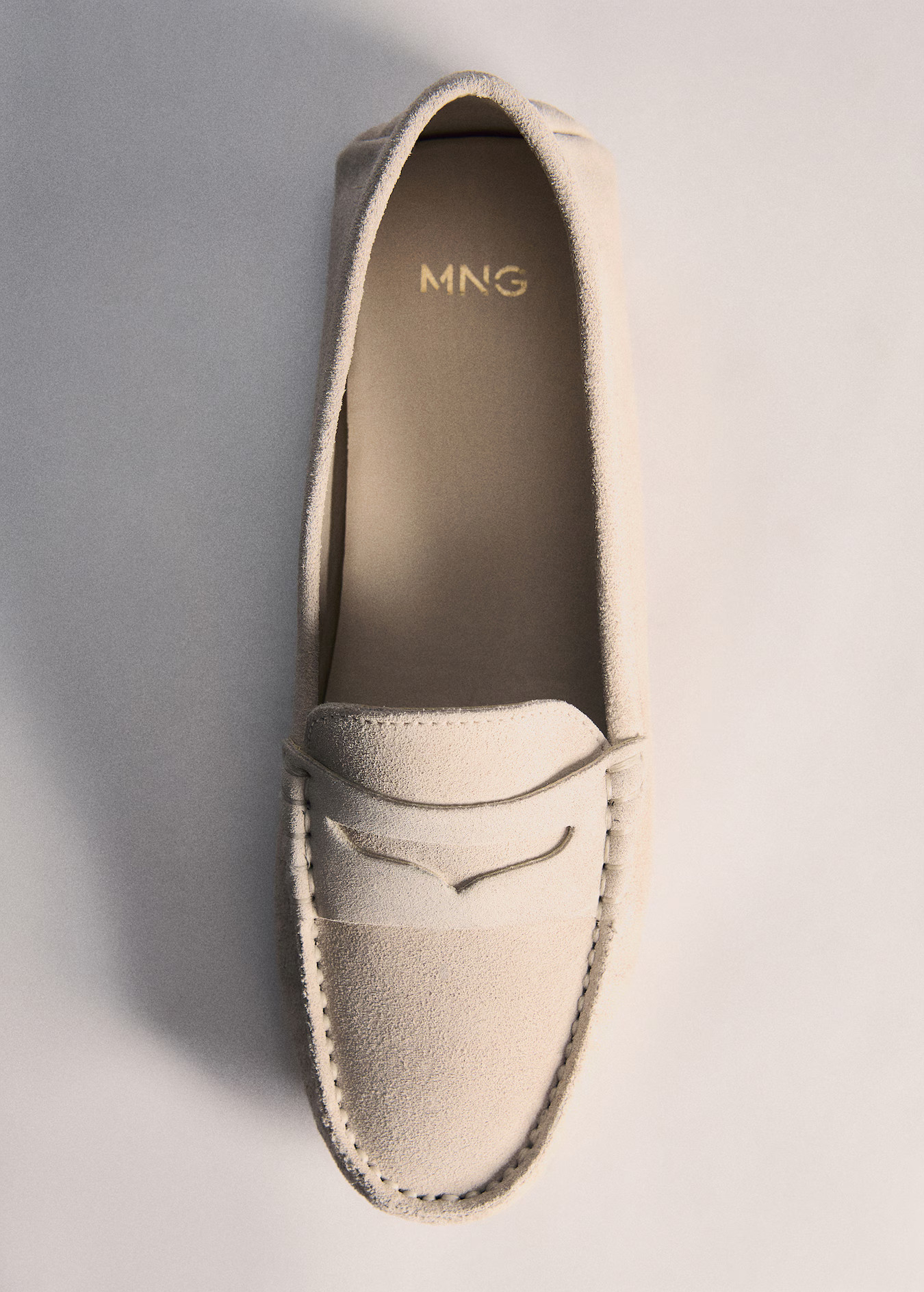 Suede leather loafers | MANGO (US)