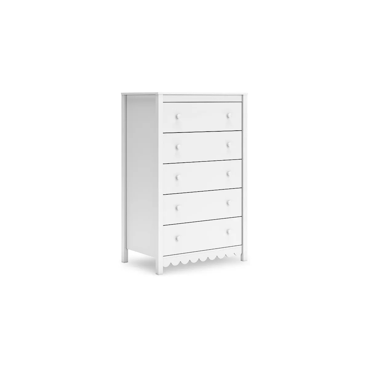 Signature Design by Ashley Hallityn 5 Drawer Tall Dresser, White | Target