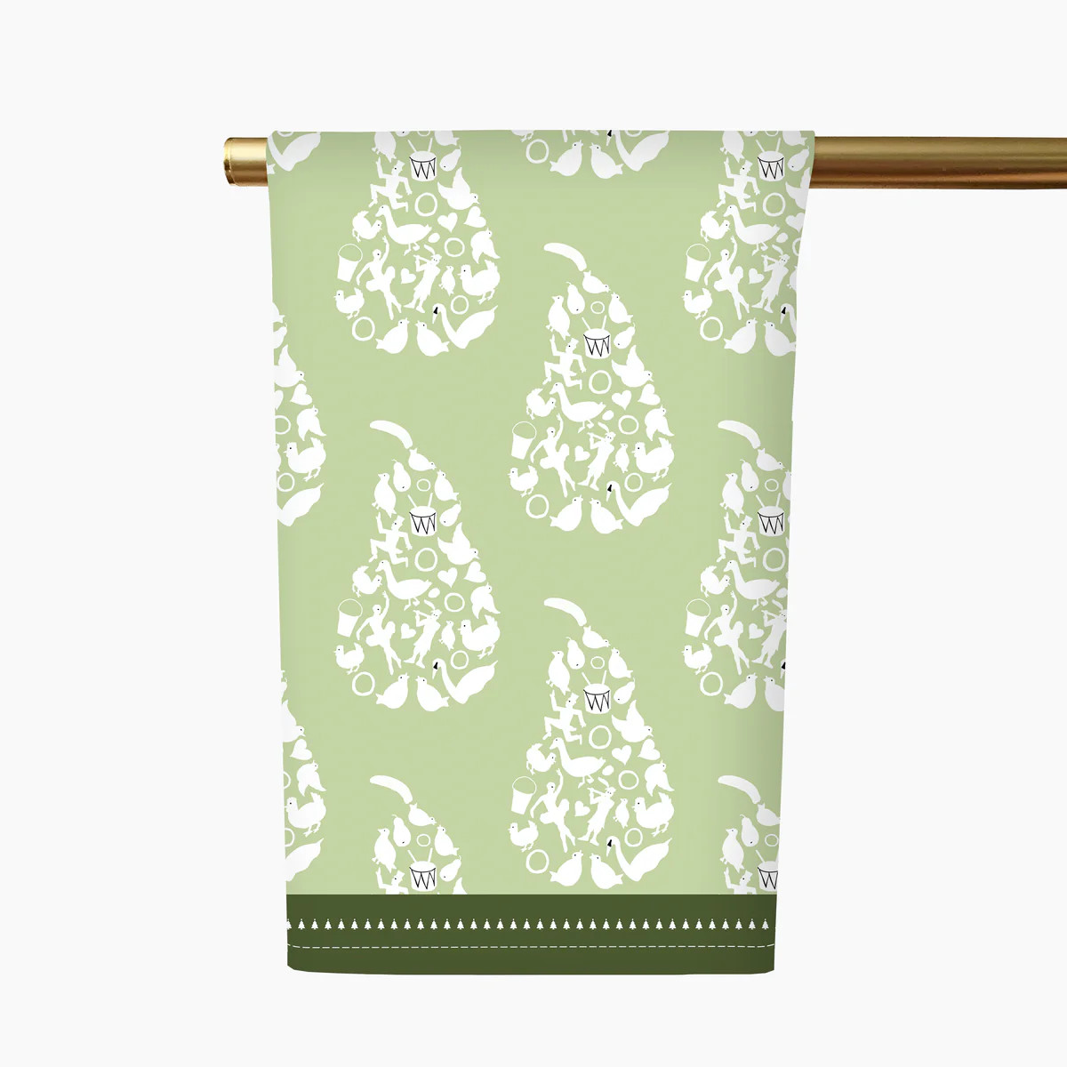 12 Days of Christmas Pears Tea Towel | Honey + Hank
