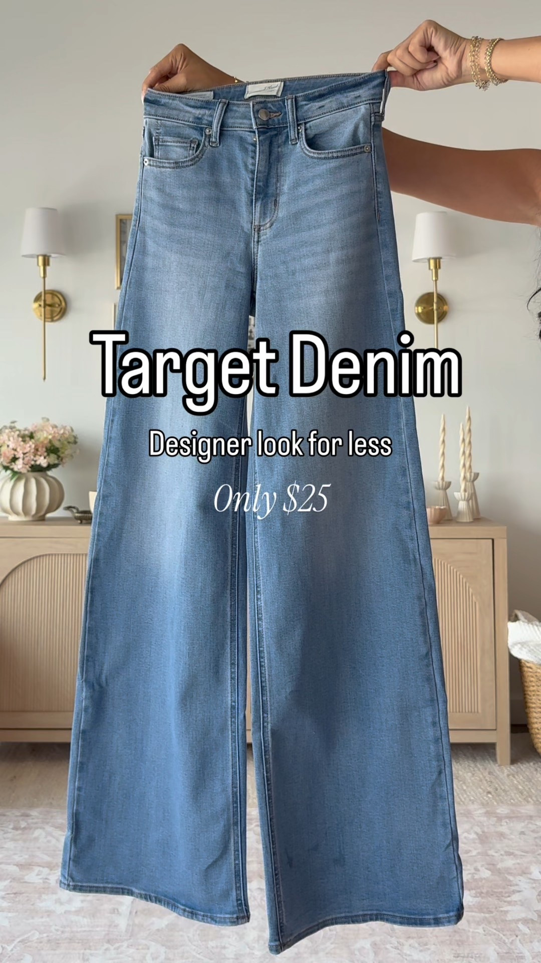 These Target wide leg jeans come in 3 lengths and a bunch of washes. They give designer vibes for a fraction of the price. Make sure to size UP!  
I am wearing a 4 and for a relaxed fit would go up to a 6 long 
Tops- small 

#LTKU #LTKOver40 #LTKFindsUnder50 #LTKSeasonal #LTKFindsUnder100 #LTKOver40