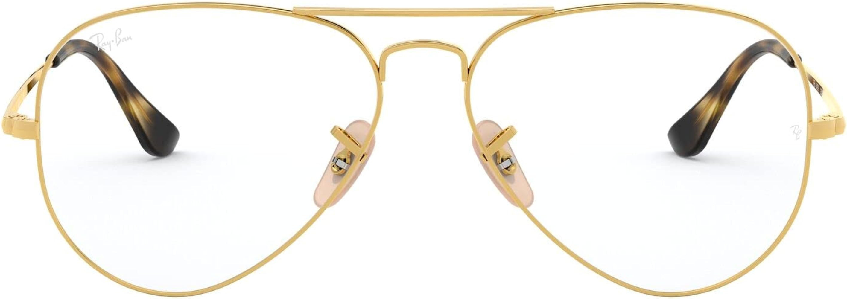 Ray-Ban Rx6489 Aviator Prescription Eyeglass Frames | Amazon (US)
