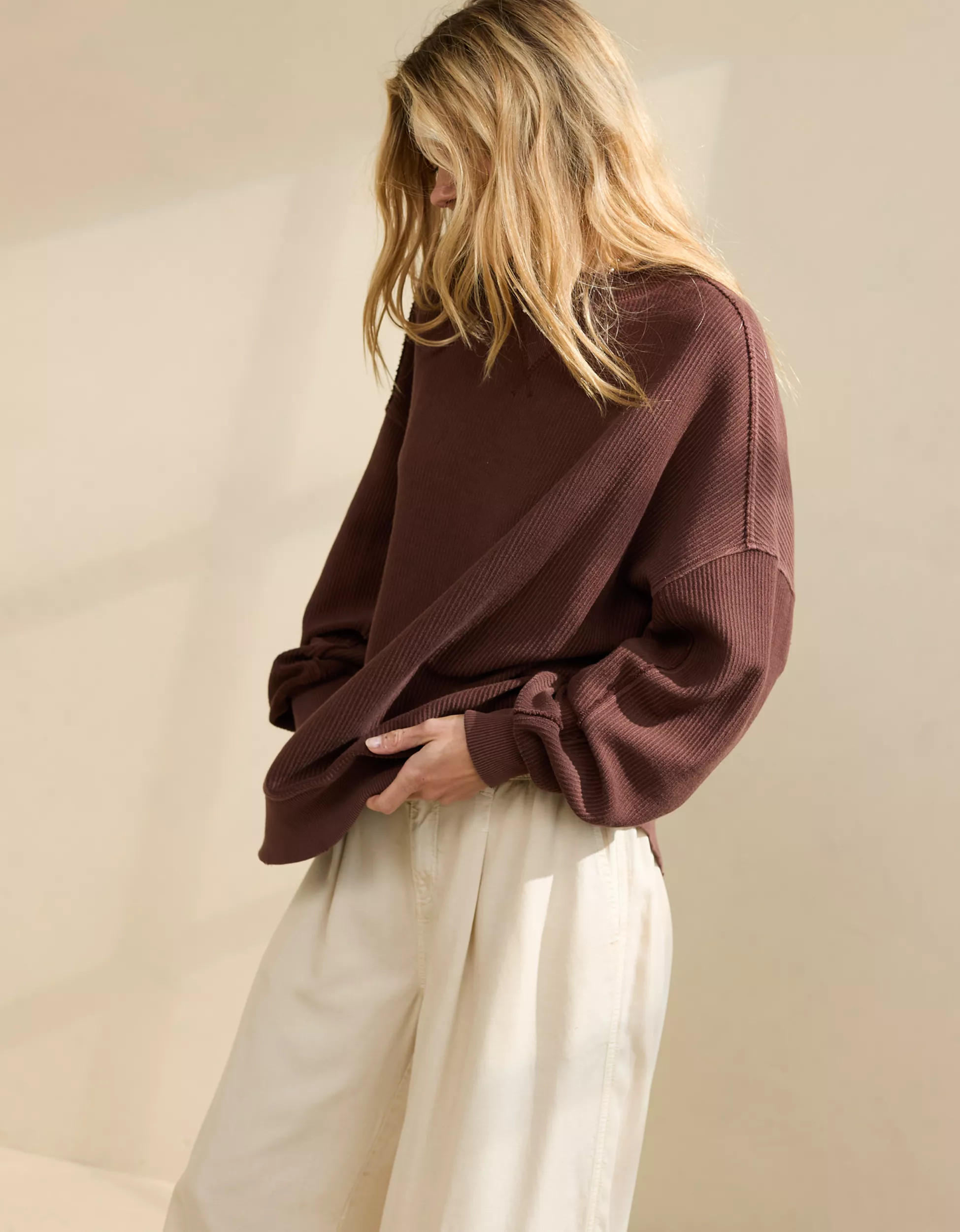 Aerie Big Chill Crew Sweatshirt | Aerie