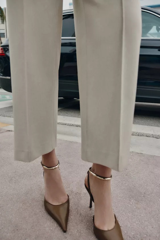 HEELS WITH METALLIC DETAIL | Zara US
