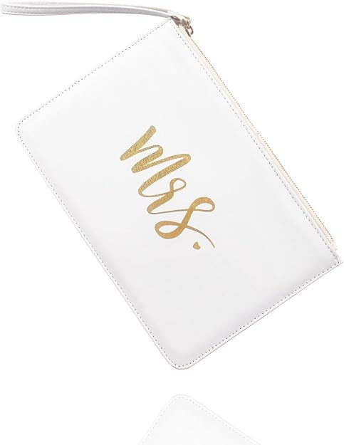 MGupzao Mrs Clutch Purse Bridal Shower Engagement & Honeymoon Gift Bride Bag Crossbody with Remov... | Amazon (CA)