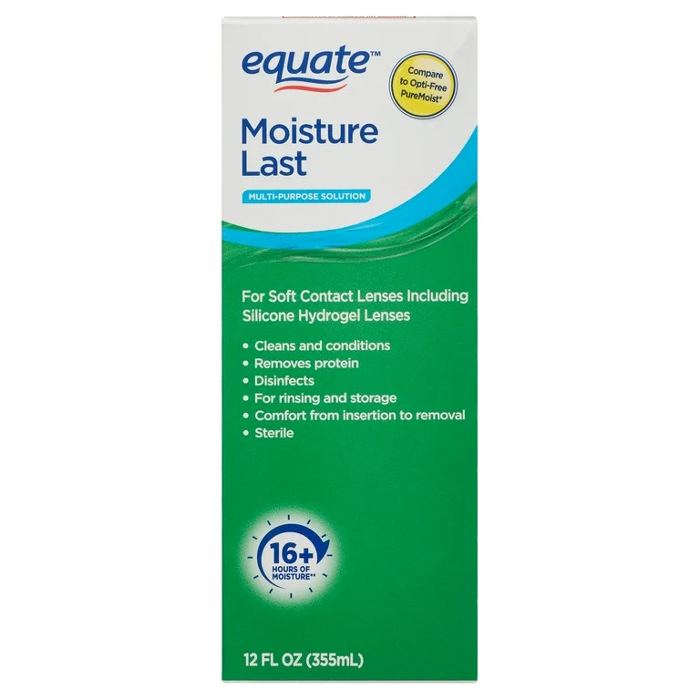 Equate Moisture Last Multi-Purpose Solution, 12 fl oz - Walmart.com | Walmart (US)