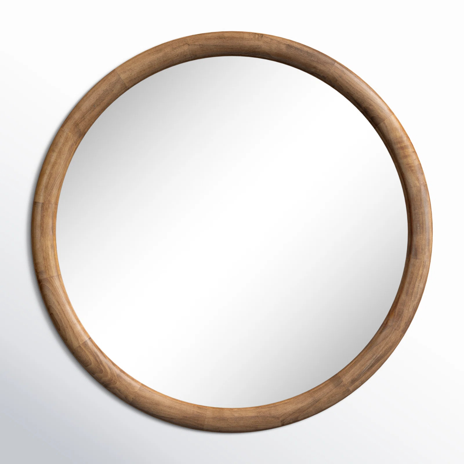 Breezewood Wooden Round Bathroom Wall Mirror | Joss & Main