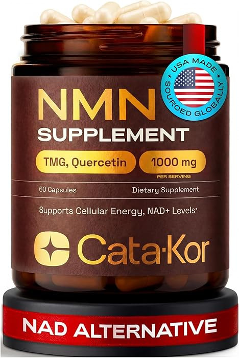 Cata-Kor NMN Supplement \u2013 4-in-1 NAD Supplement with Quercetin | TMG | Resveratrol \u2013 NM... | Amazon (US)