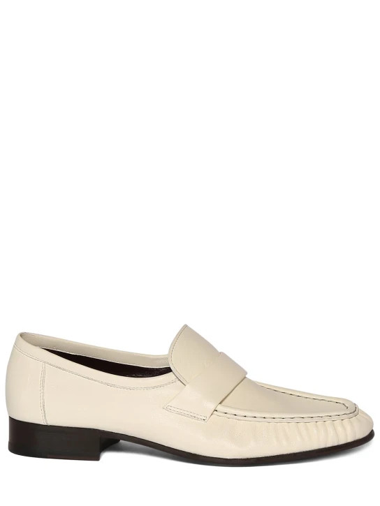 20mm Soft leather loafers | Luisaviaroma