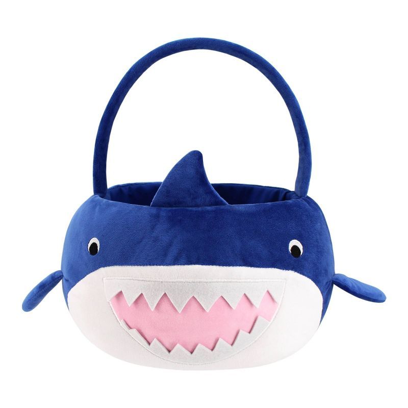Novelty Plush Decorative Shark Easter Basket Navy Blue - Spritz™ | Target