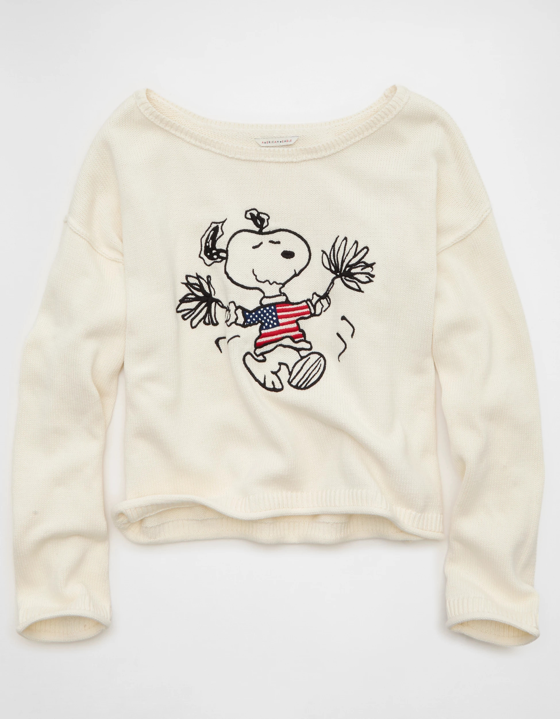 AE Americana Snoopy Graphic Sweater | American Eagle Outfitters (US & CA)