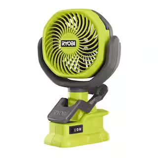 RYOBI ONE+ 18V Cordless 4 in. Clamp Fan (Tool Only) PCF02B - The Home Depot | The Home Depot