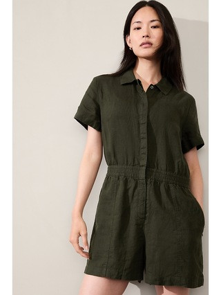 Linen Romper | Athleta