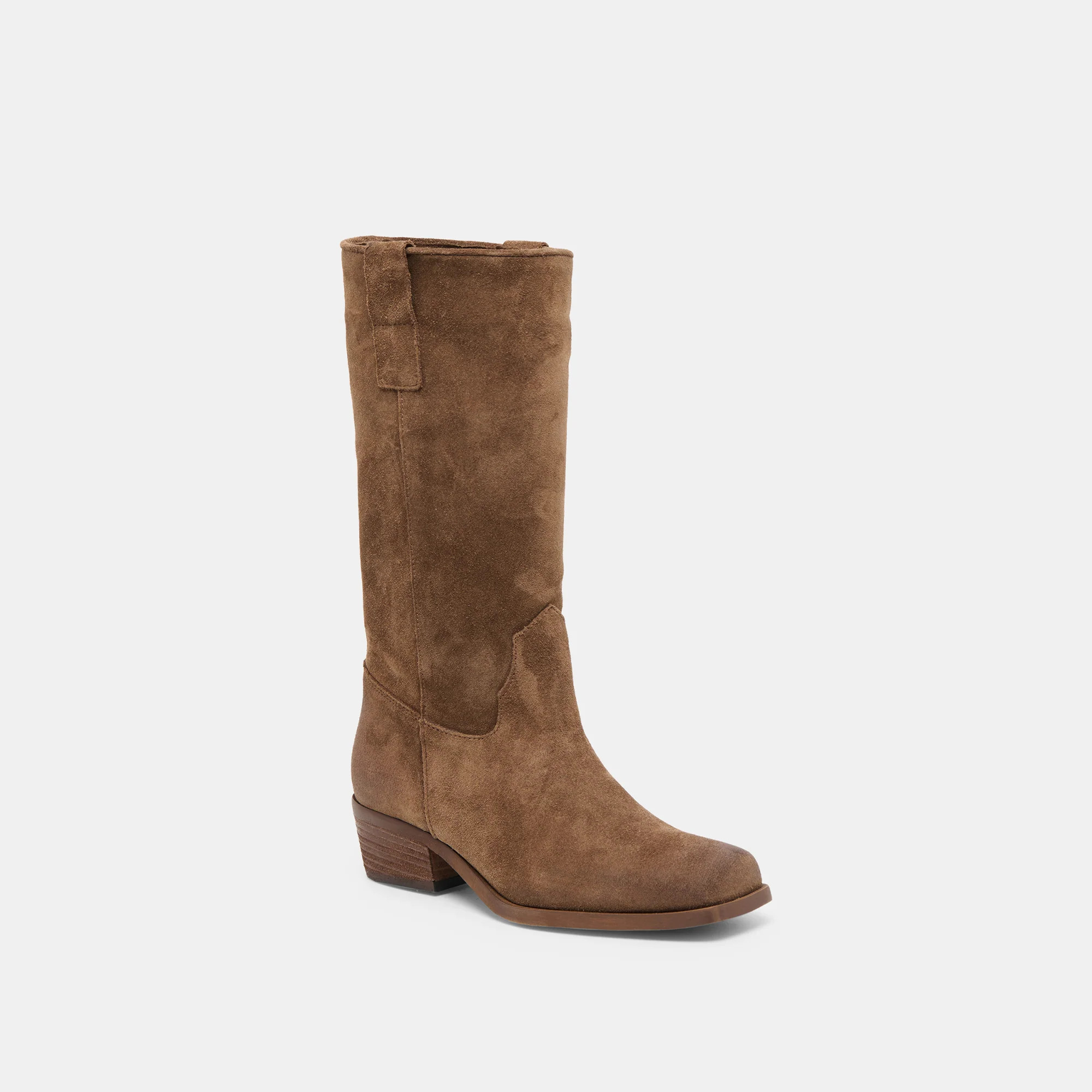 Romie Boots Chocolate Suede | DolceVita.com
