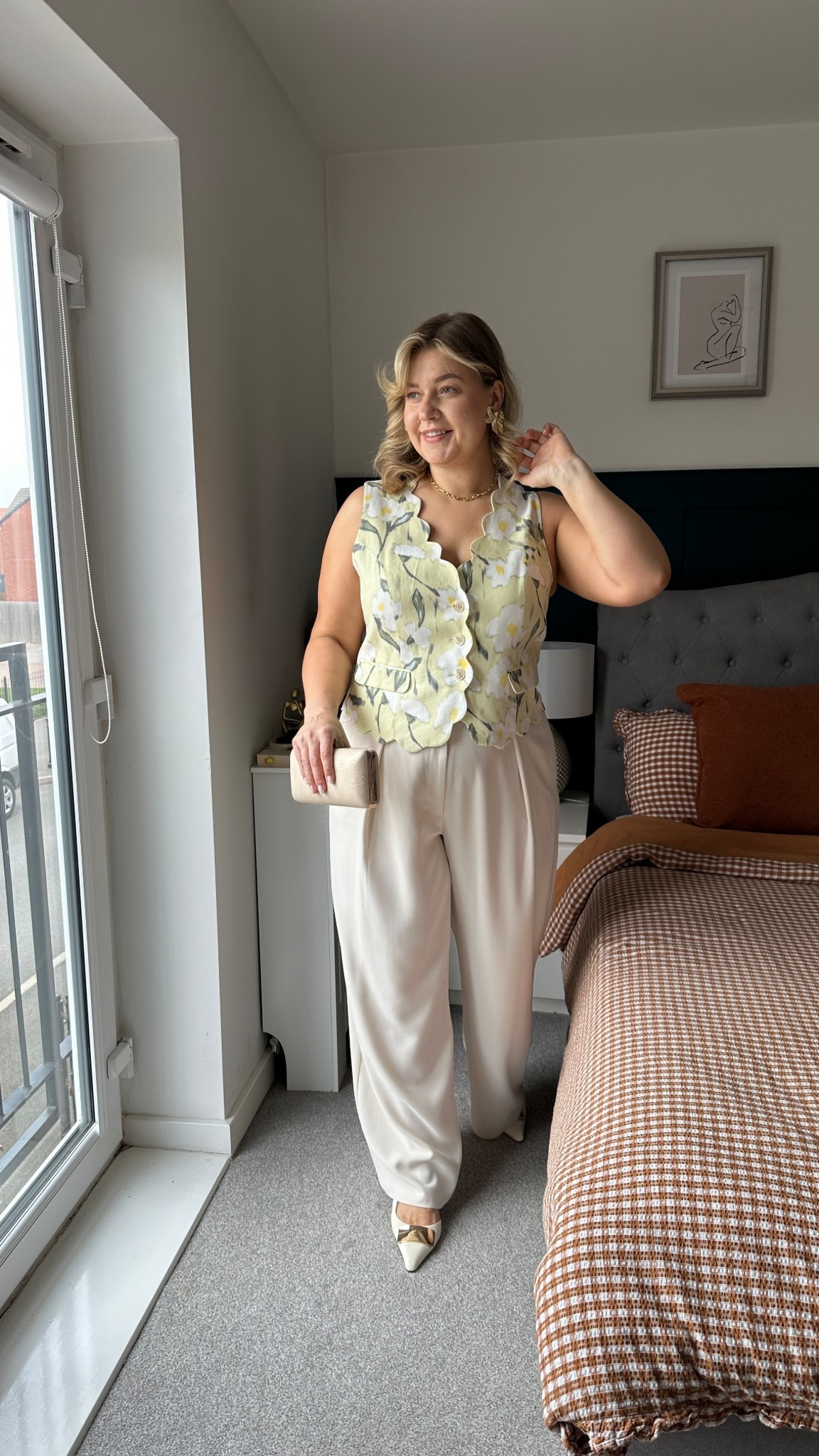 Afternoon tea outfit idea 
Trousers old 
Waistcoat size 16 my bus 36G 

#LTKspringtrends #LTKuk