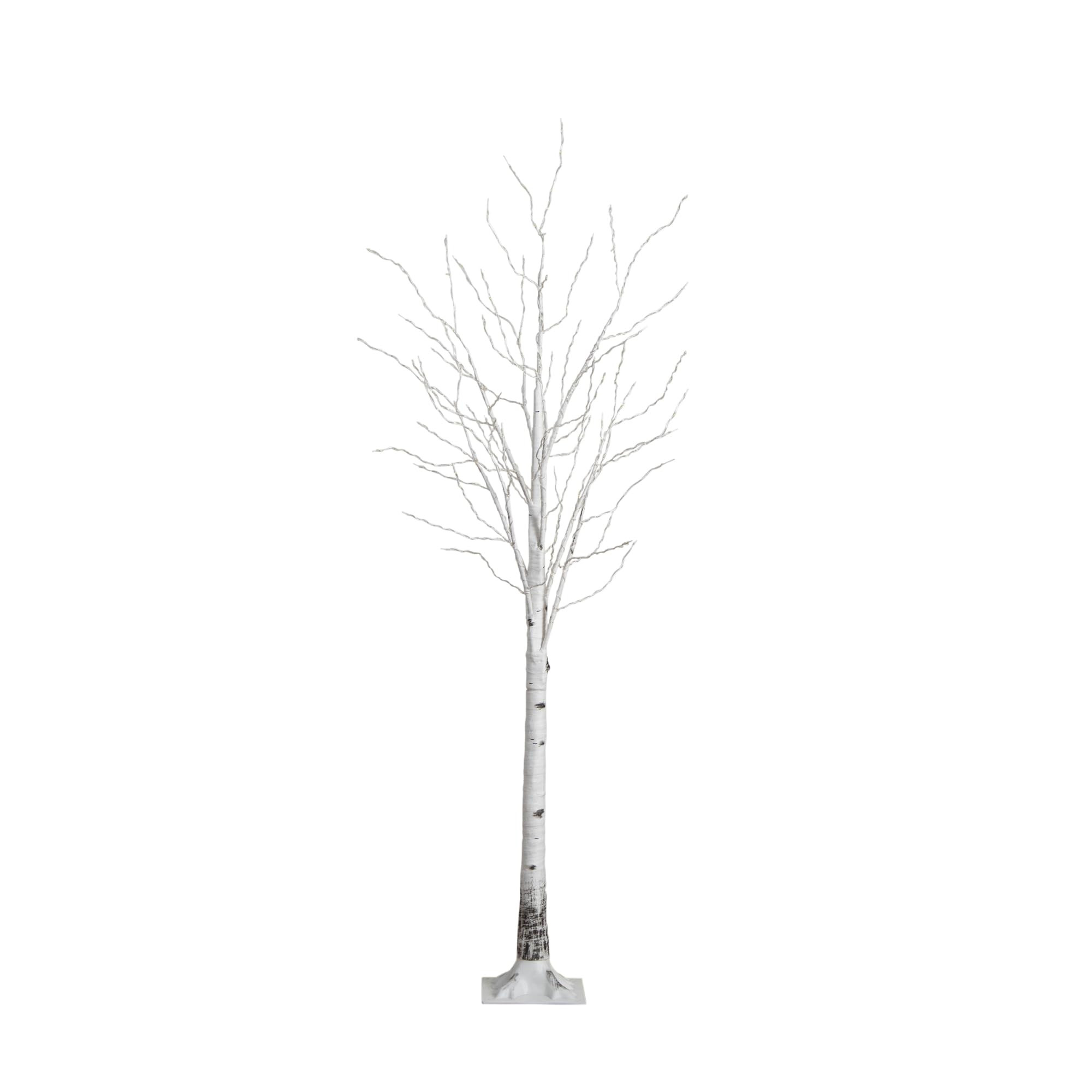 Nearly Natural 7-FT Pre-lit Artificial White Birch Tree with LED Lights, 400 Warm White LEDs for ... | Amazon (US)