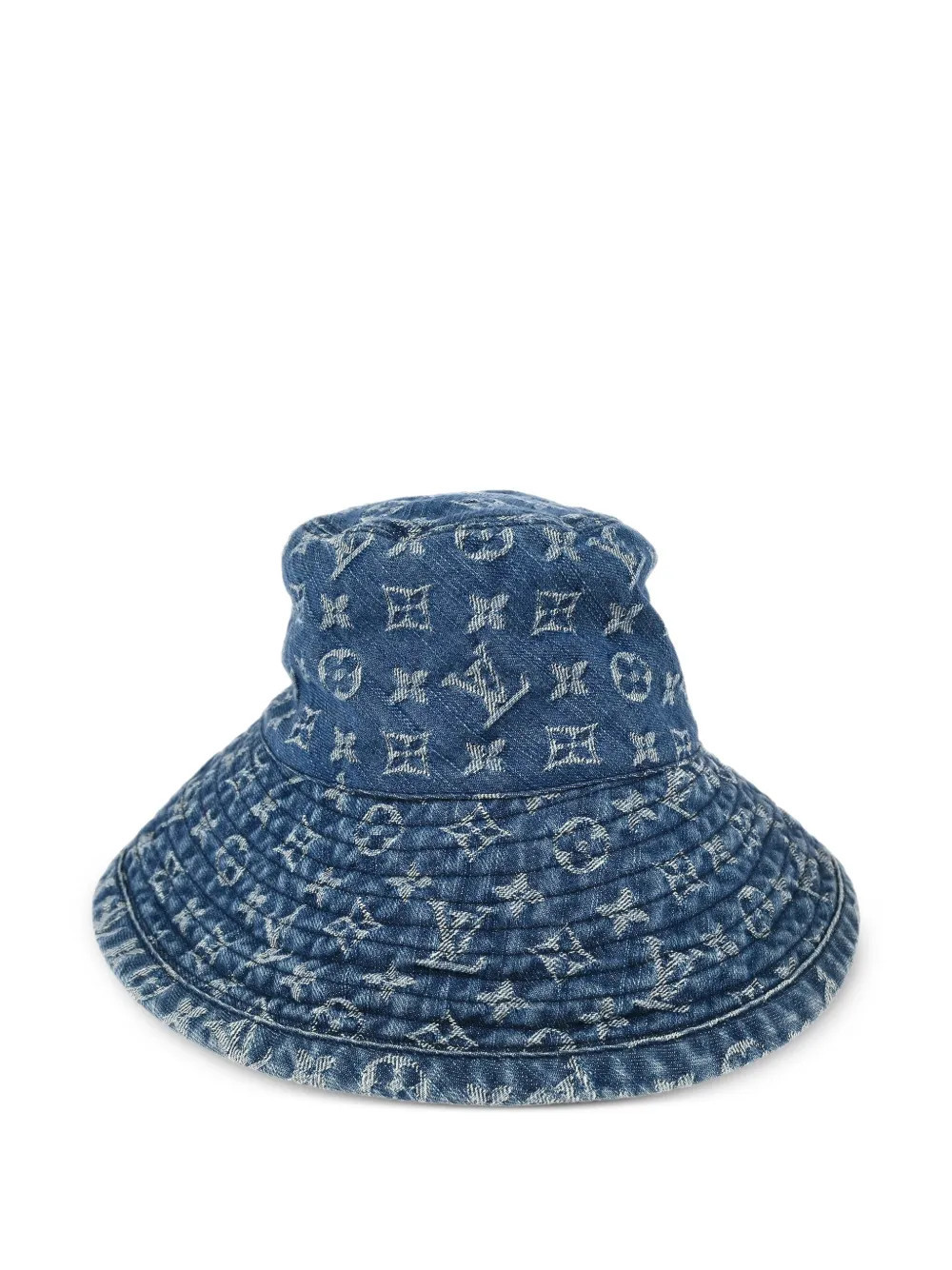 Louis Vuitton Pre-Owned 1990-2000s monogram denim bucket hat - Blue | Farfetch Global
