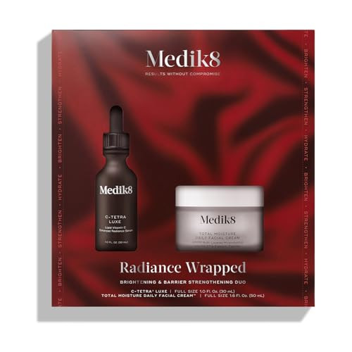 Medik8 Radiance Wrapped Kit - Vitamin C Serum for Face - Facial Cream for Women and Men - Hydrating Peptide Face Moisturizer - 2 pc | Amazon (US)