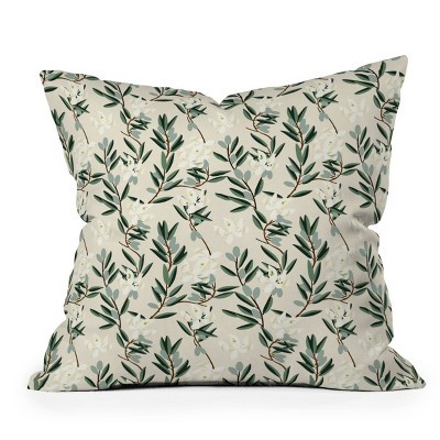 20" x 20" Holli Zollinger Bloom Outdoor Throw Pillow Olive Green - Deny Designs | Target