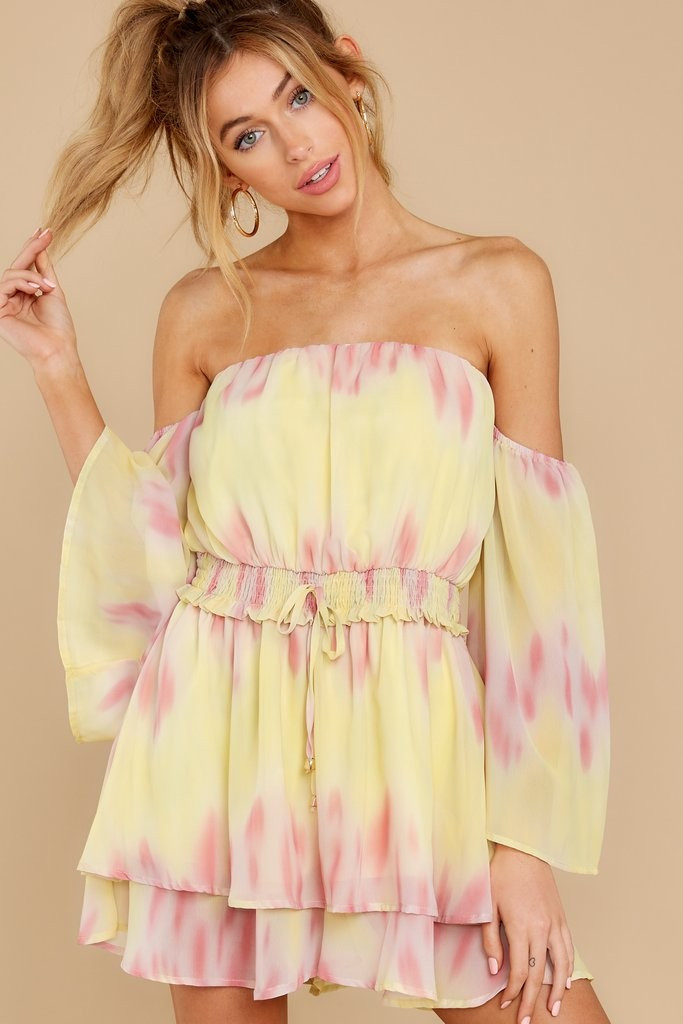 This Is Important Yellow Multi Romper | Red Dress 