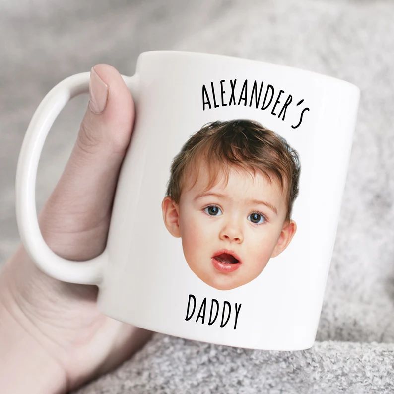 Custom baby photo mug, customized photo mug, face mug, custom photo mug, custom face mug, baby ph... | Etsy (US)