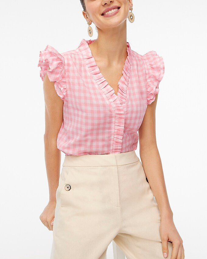 Sleeveless ruffle top | J.Crew Factory