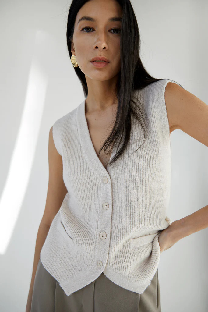 VEST CARDIGAN | OAK + FORT
