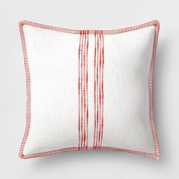 Oversize Square Woven Stripe Pillow - Threshold™ | Target