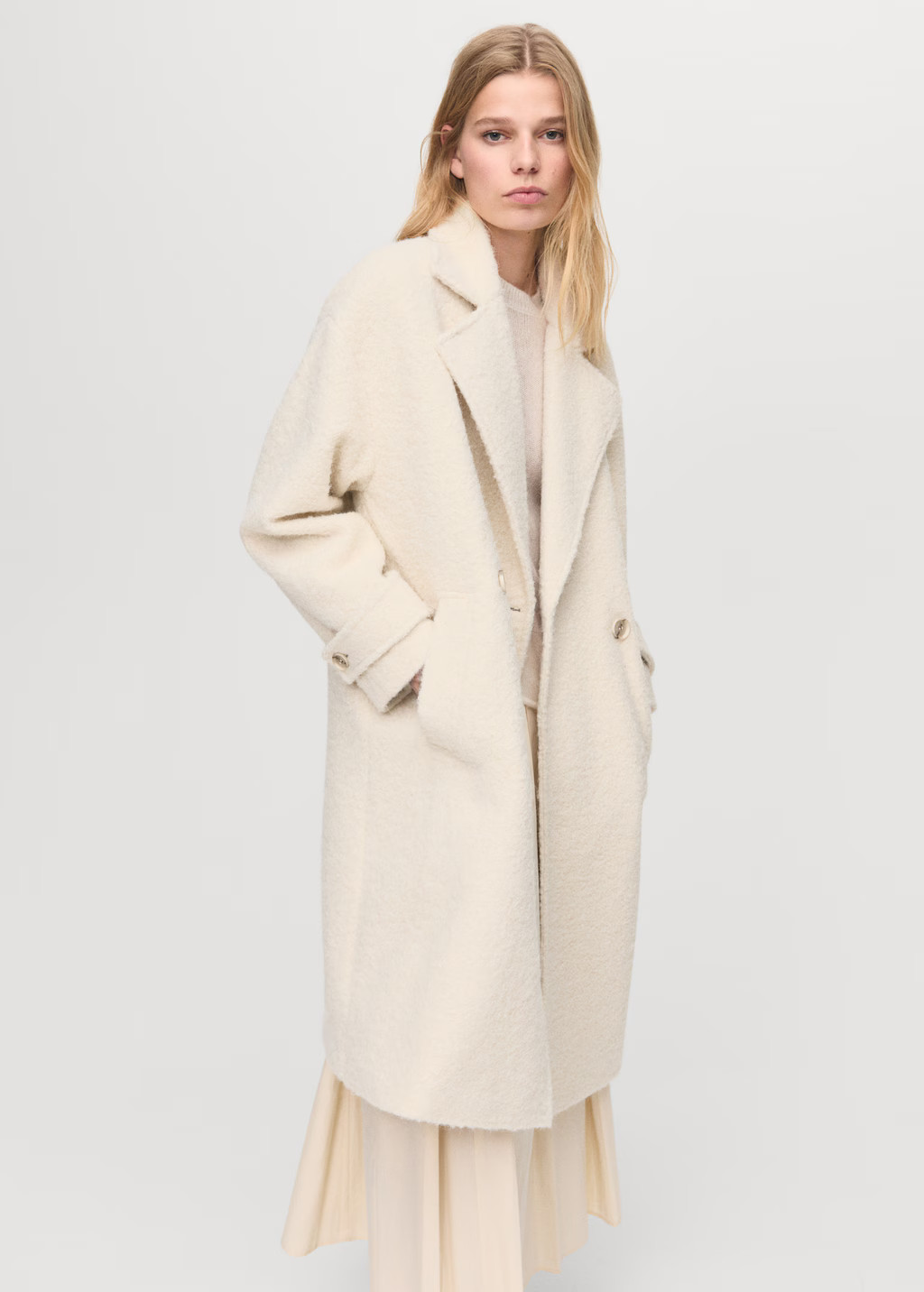 Lapels bouclé coat | Mango (US/MX/AU)