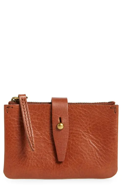 Madewell The Leather Accordion Wallet in English Saddle at Nordstrom | Nordstrom