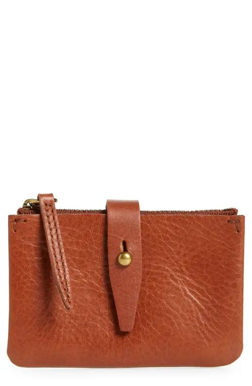Madewell The Leather Accordion Wallet in English Saddle at Nordstrom | Nordstrom