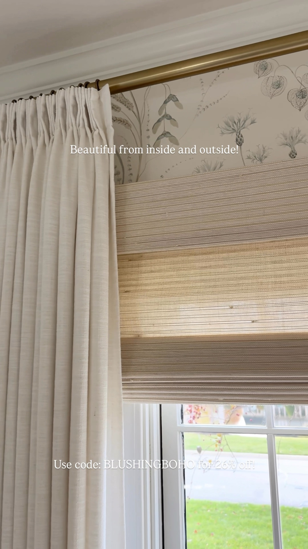 My favorite @twopages bamboo roman shades are now available with motorization! This is such an easy way to give your home a super luxurious and elevated feel while adding major functionality! 

Use my code: BLUSHINGBOHO for 26% off your entire order! 

I have the shades in Marble White with the privacy liner. The curtains are all the Liz collection in Ivory White. Everything is linked in my LTK! Comment SHOP for all the info!

#LTKHome #LTKSaleAlert #LTKStyleTip